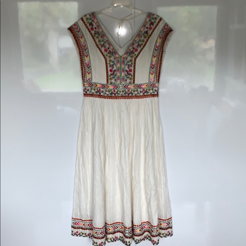 Embroidered boho dress